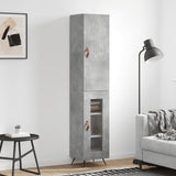 vidaXL Tall cabinet 34.5x34x180 cm engineered wood white