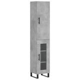 vidaXL Hoge kast 34,5x34x180 cm bewerkt hout wit