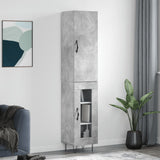 vidaXL Hoge kast 34,5x34x180 cm bewerkt hout wit