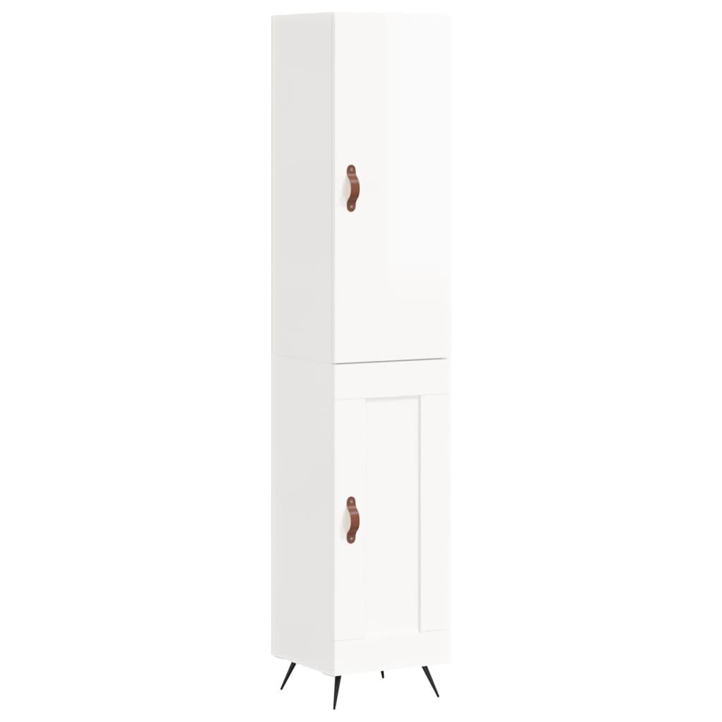 vidaXL Tall cabinet 34.5x34x180 cm engineered wood white