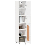 vidaXL Tall cabinet 34.5x34x180 cm engineered wood white