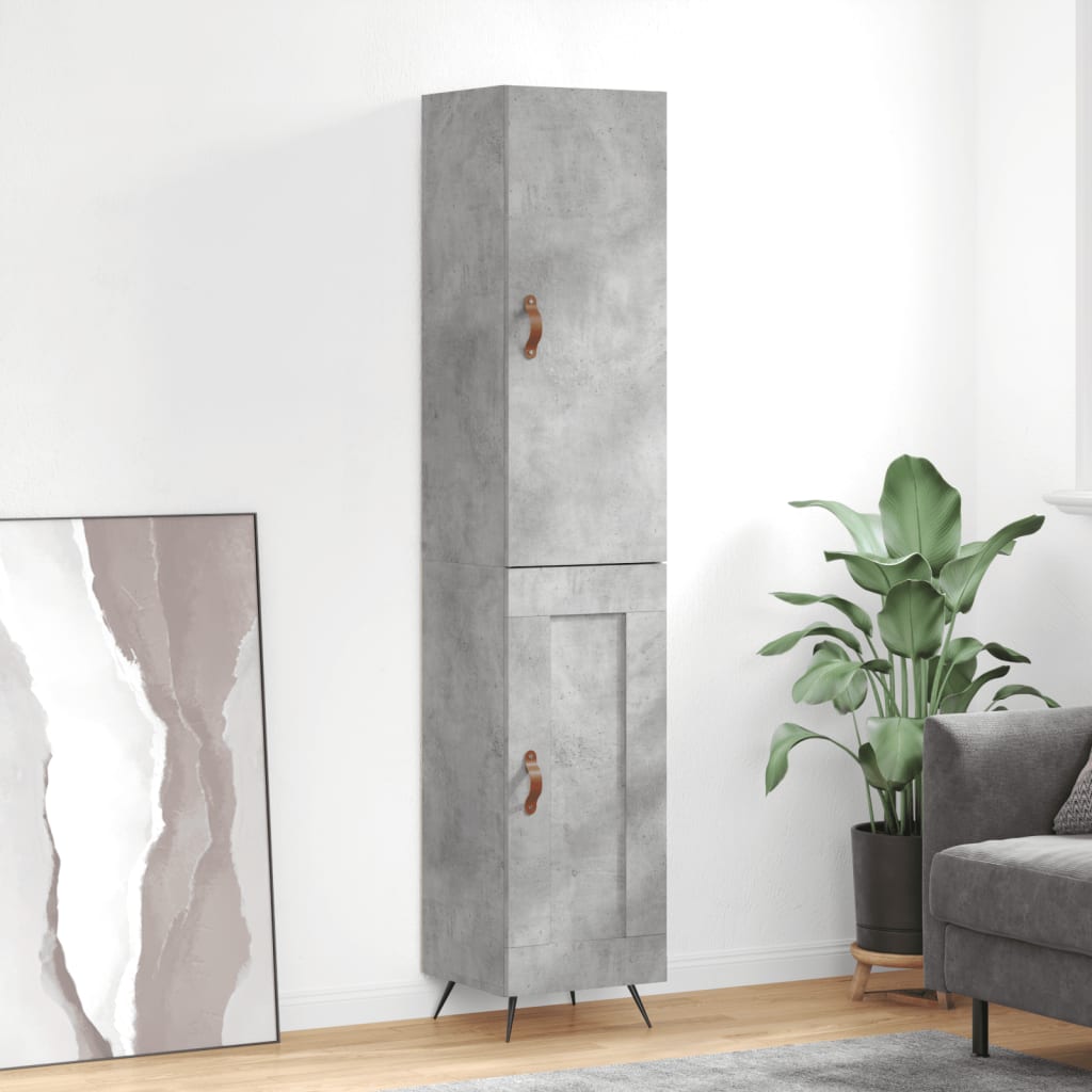 vidaXL Tall cabinet 34.5x34x180 cm engineered wood white