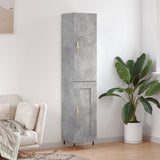 vidaXL Hoge kast 34,5x34x180 cm bewerkt hout betongrijs