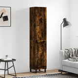 vidaXL Hoge kast 34,5x34x180 cm bewerkt hout wit
