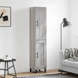 vidaXL Hoge kast 34,5x34x180 cm bewerkt hout wit