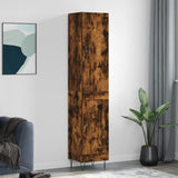 vidaXL Hoge kast 34,5x34x180 cm bewerkt hout wit