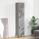 vidaXL Hoge kast 34,5x34x180 cm bewerkt hout wit
