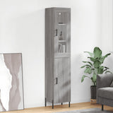 vidaXL Hoge kast 34,5x34x180 cm bewerkt hout wit