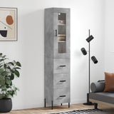 vidaXL Hoge kast 34,5x34x180 cm bewerkt hout wit