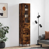 vidaXL Hoge kast 34,5x34x180 cm bewerkt hout wit