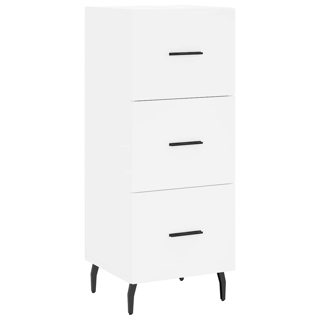 vidaXL Hoge kast 34,5x34x180 cm bewerkt hout wit