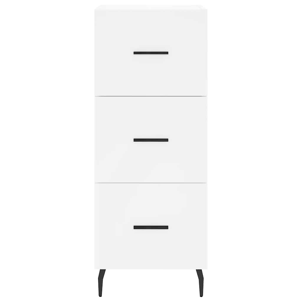vidaXL Hoge kast 34,5x34x180 cm bewerkt hout wit