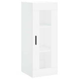 vidaXL Hoge kast 34,5x34x180 cm bewerkt hout wit