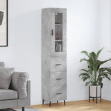 vidaXL Hoge kast 34,5x34x180 cm bewerkt hout wit