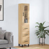 vidaXL Tall cabinet 34.5x34x180 cm engineered wood white