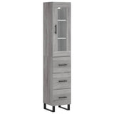 vidaXL Tall cabinet 34.5x34x180 cm engineered wood white