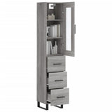 vidaXL Tall cabinet 34.5x34x180 cm engineered wood white