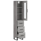vidaXL Tall cabinet 34.5x34x180 cm engineered wood white