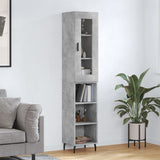 vidaXL Hoge kast 34,5x34x180 cm bewerkt hout wit