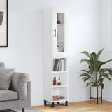 vidaXL Tall cabinet 34.5x34x180 cm engineered wood white