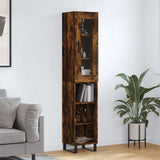 vidaXL Tall cabinet 34.5x34x180 cm engineered wood white
