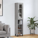 vidaXL Tall cabinet 34.5x34x180 cm engineered wood white