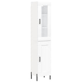 vidaXL Hoge kast 34,5x34x180 cm bewerkt hout wit