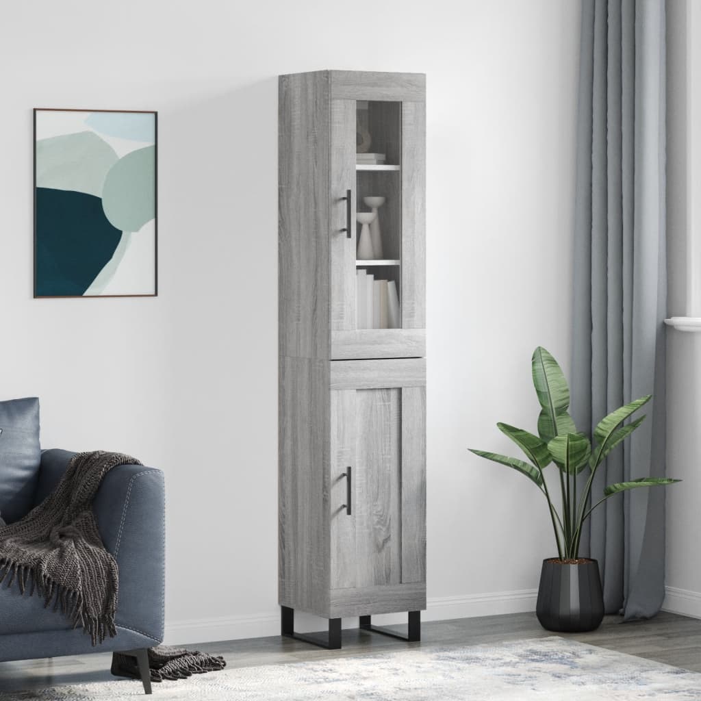 vidaXL Tall cabinet 34.5x34x180 cm engineered wood white