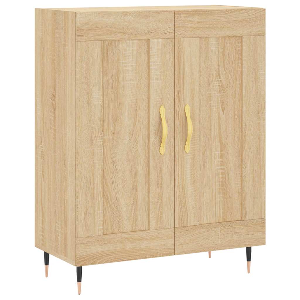 vidaXL Hoge kast 69,5x34x180 cm bewerkt hout betongrijs