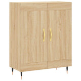 vidaXL Hoge kast 69,5x34x180 cm bewerkt hout betongrijs