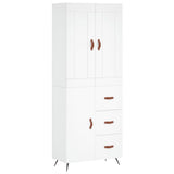 vidaXL Hoge kast 69,5x34x180 cm bewerkt hout betongrijs