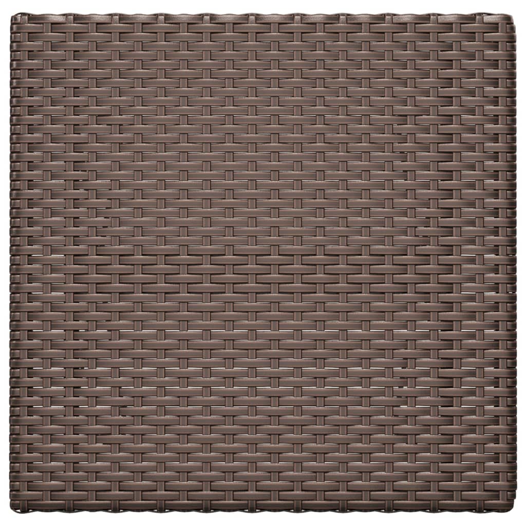vidaXL Bistro Table Foldable 55x54x71 cm Poly Rattan Black