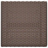 vidaXL Bistro Table Foldable 55x54x71 cm Poly Rattan Black