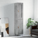vidaXL Hoge kast 34,5x34x180 cm bewerkt hout wit