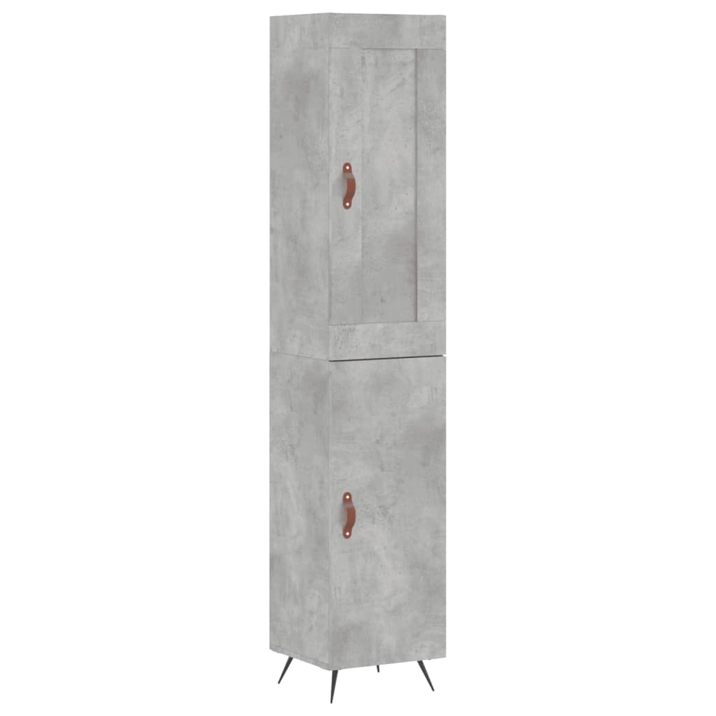 vidaXL Hoge kast 34,5x34x180 cm bewerkt hout wit