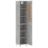 vidaXL Hoge kast 34,5x34x180 cm bewerkt hout wit
