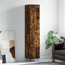 vidaXL Hoge kast 34,5x34x180 cm bewerkt hout wit