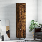 vidaXL Hoge kast 34,5x34x180 cm bewerkt hout wit