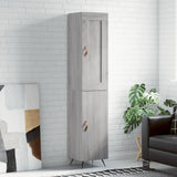 vidaXL Hoge kast 34,5x34x180 cm bewerkt hout wit