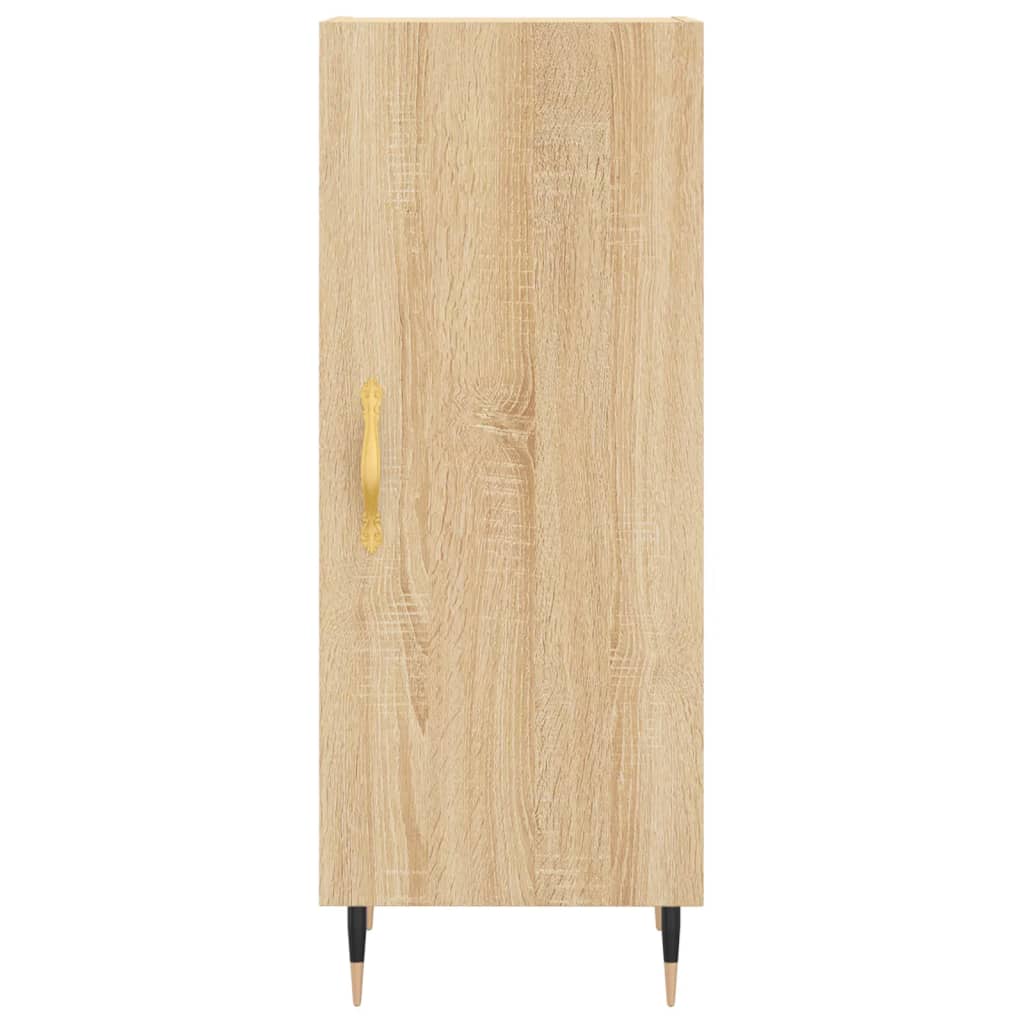 vidaXL Hoge kast 34,5x34x180 cm bewerkt hout betongrijs