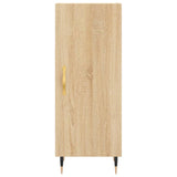 vidaXL Hoge kast 34,5x34x180 cm bewerkt hout betongrijs