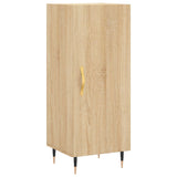 vidaXL Hoge kast 34,5x34x180 cm bewerkt hout betongrijs