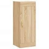 vidaXL Hoge kast 34,5x34x180 cm bewerkt hout betongrijs