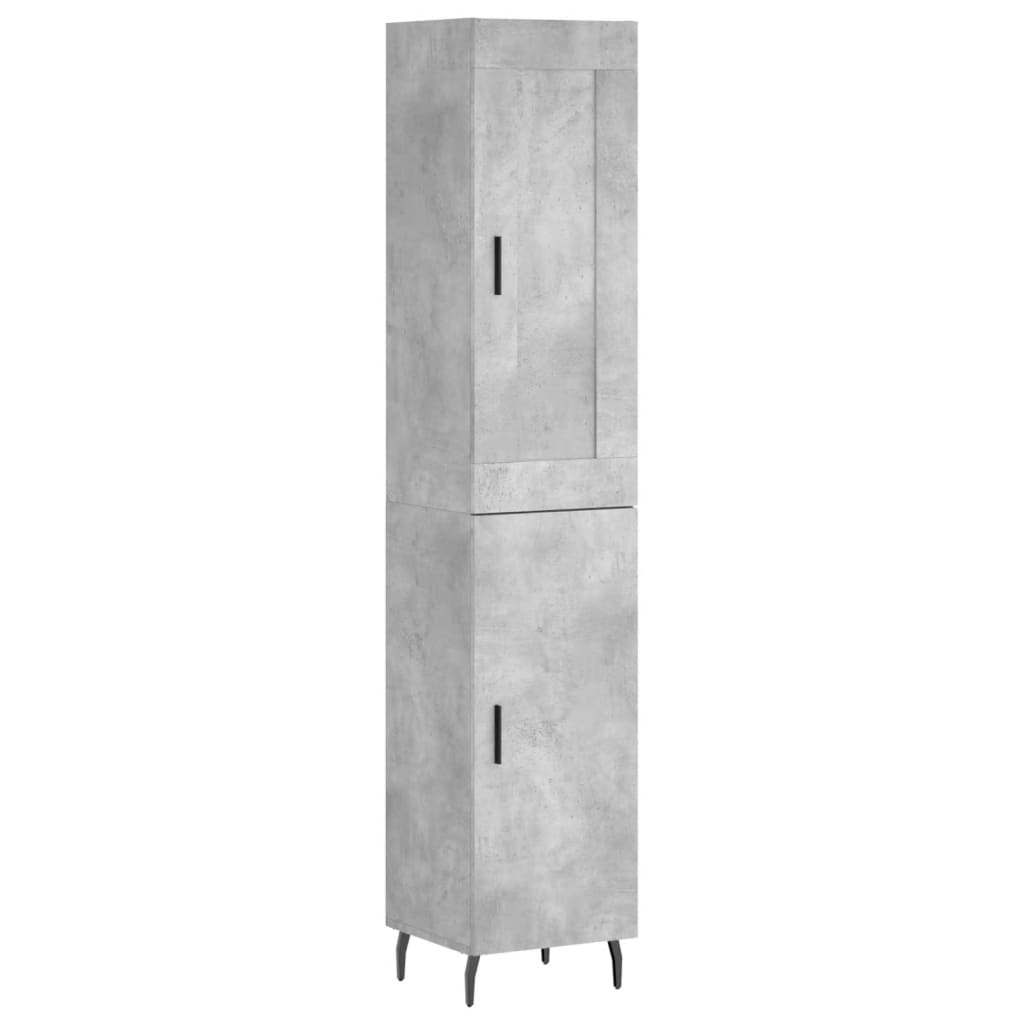vidaXL Tall cabinet 34.5x34x180 cm engineered wood white