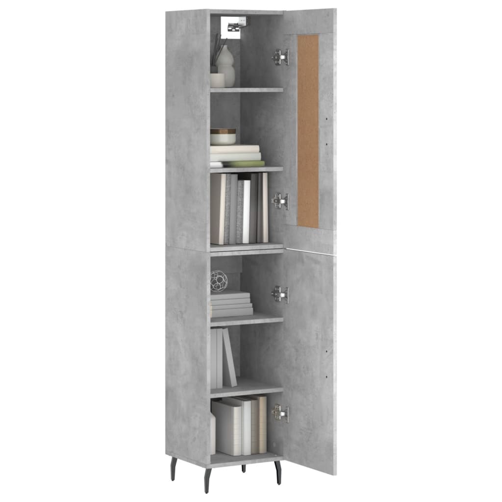 vidaXL Tall cabinet 34.5x34x180 cm engineered wood white