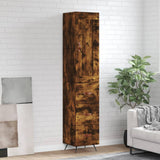 vidaXL Hoge kast 34,5x34x180 cm bewerkt hout wit