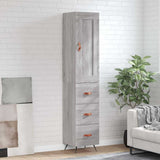 vidaXL Hoge kast 34,5x34x180 cm bewerkt hout wit