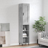 vidaXL Tall cabinet 34.5x34x180 cm engineered wood white