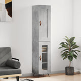 vidaXL Hoge kast 34,5x34x180 cm bewerkt hout wit