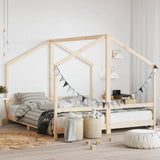 vidaXL Kids Bed Frame 2x(80x200) cm Solid Pine Wood